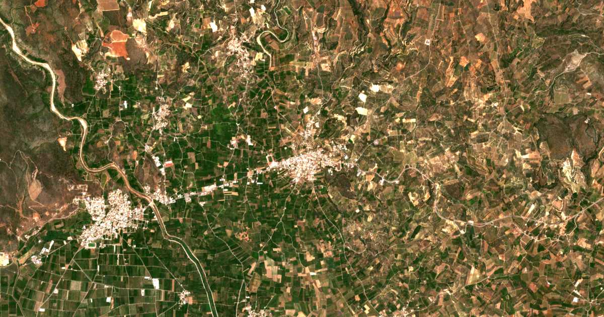 Mapa por satélite de Vlachiótis