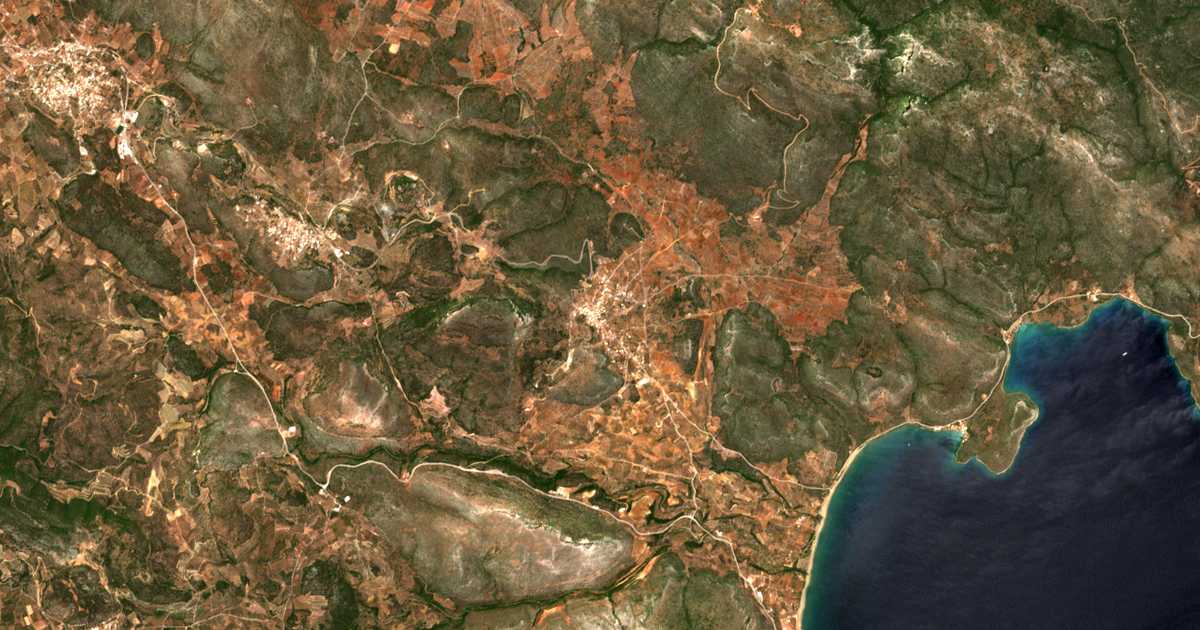 Mapa por satélite de Ágios Ioánnis