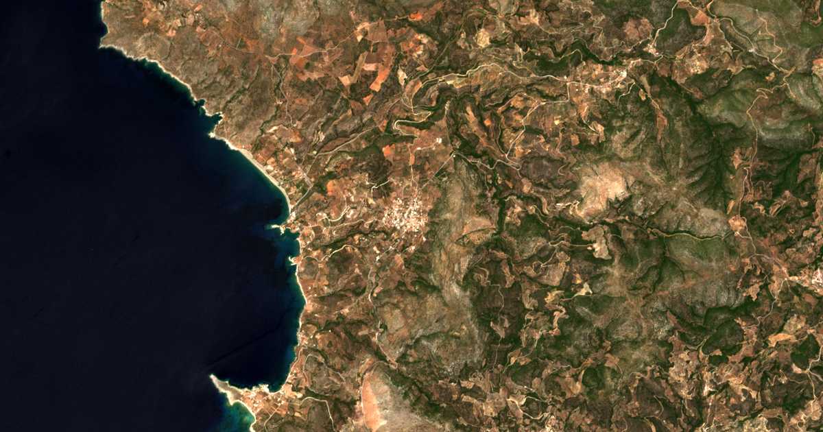 Mapa por satélite de Daimonía