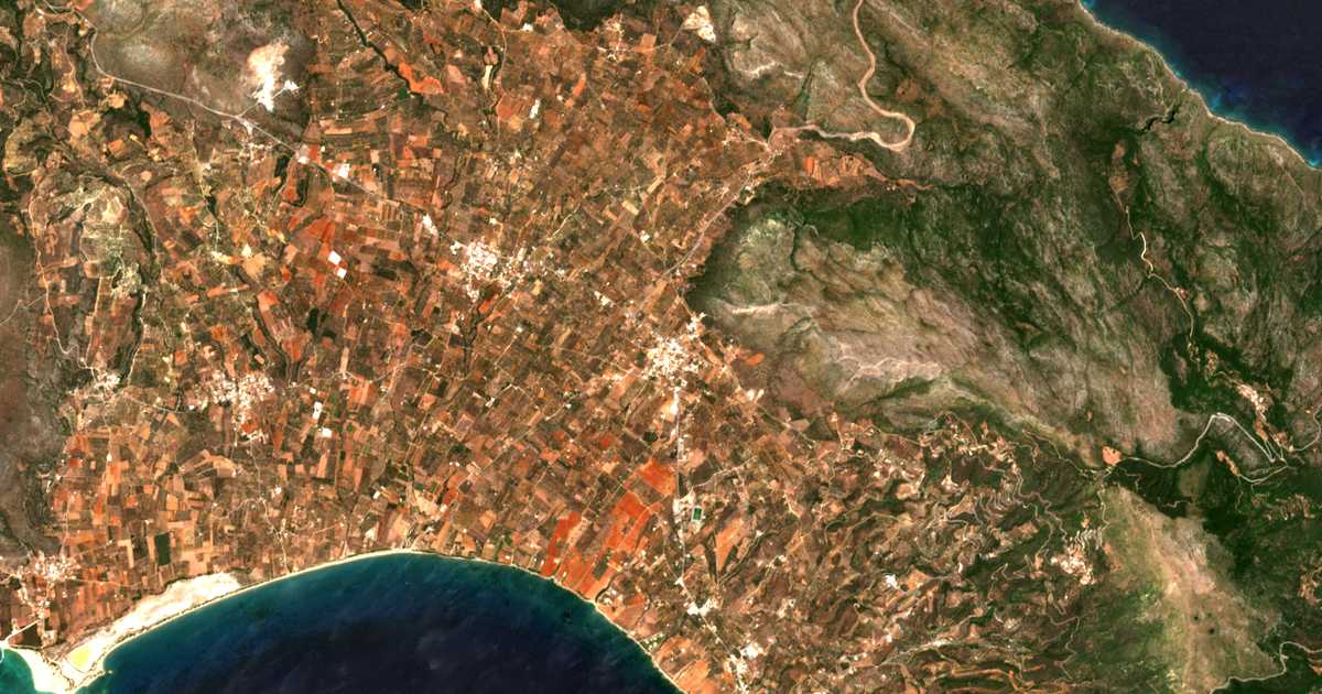 Mapa por satélite de Dermatiánika