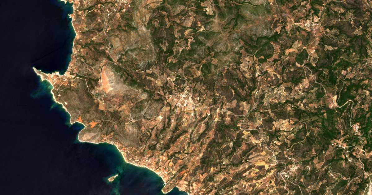 Mapa por satélite de Elíka
