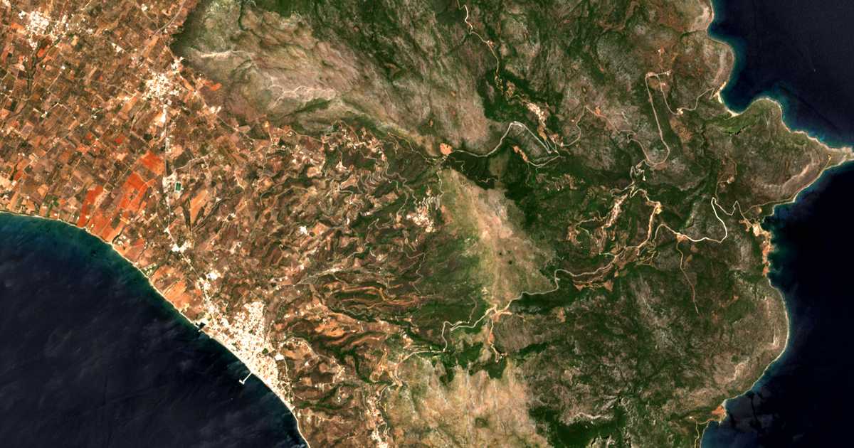 Mapa por satélite de Faraklón