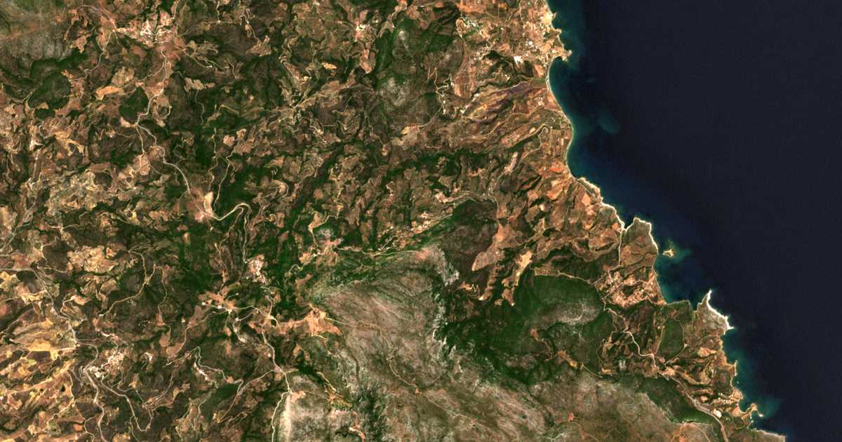Mapa por satélite de Foútia
