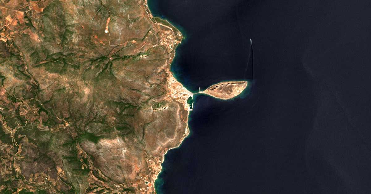 Mapa por satélite de Géfyra