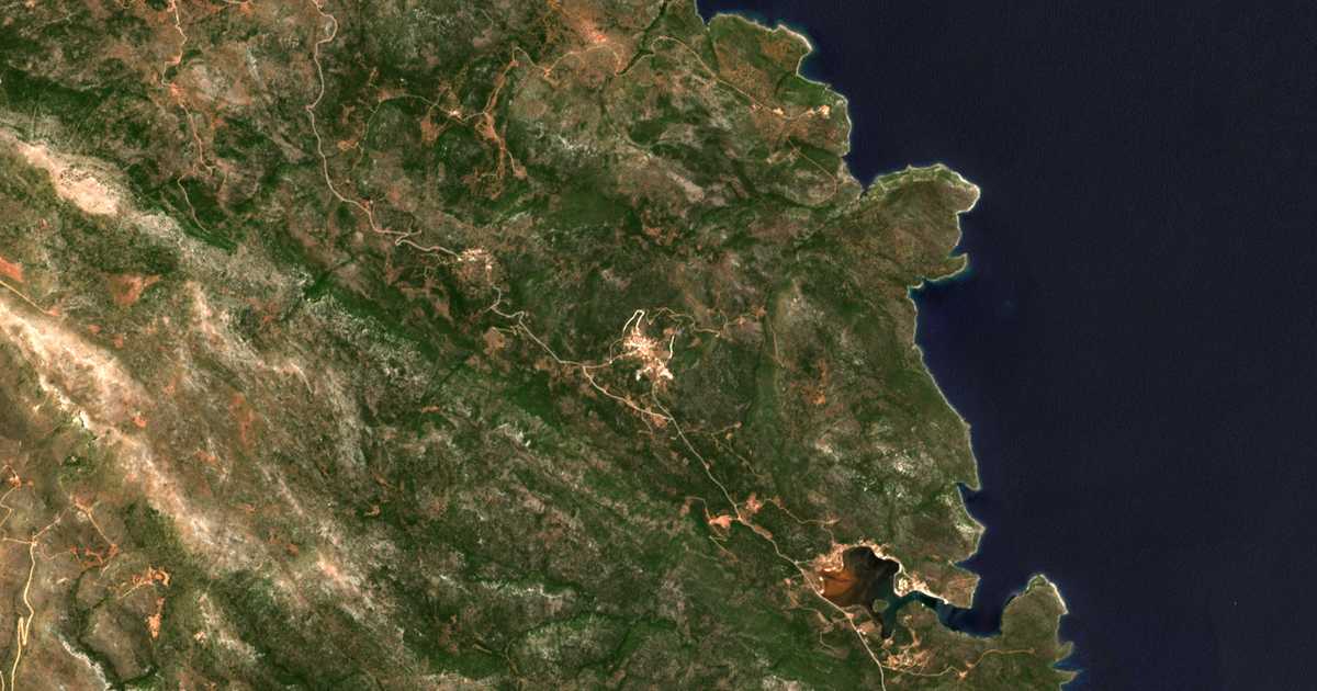 Mapa por satélite de Iérax
