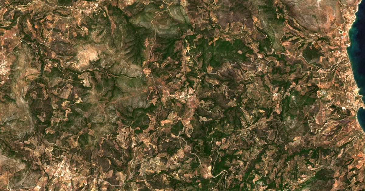 Mapa por satélite de Lirá