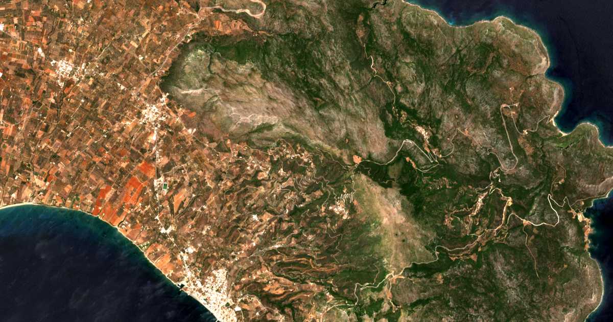 Mapa por satélite de Mesochórion