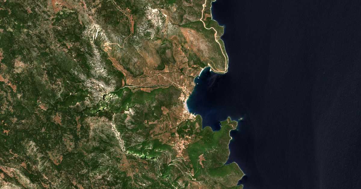 Mapa por satélite de Mitrópolis
