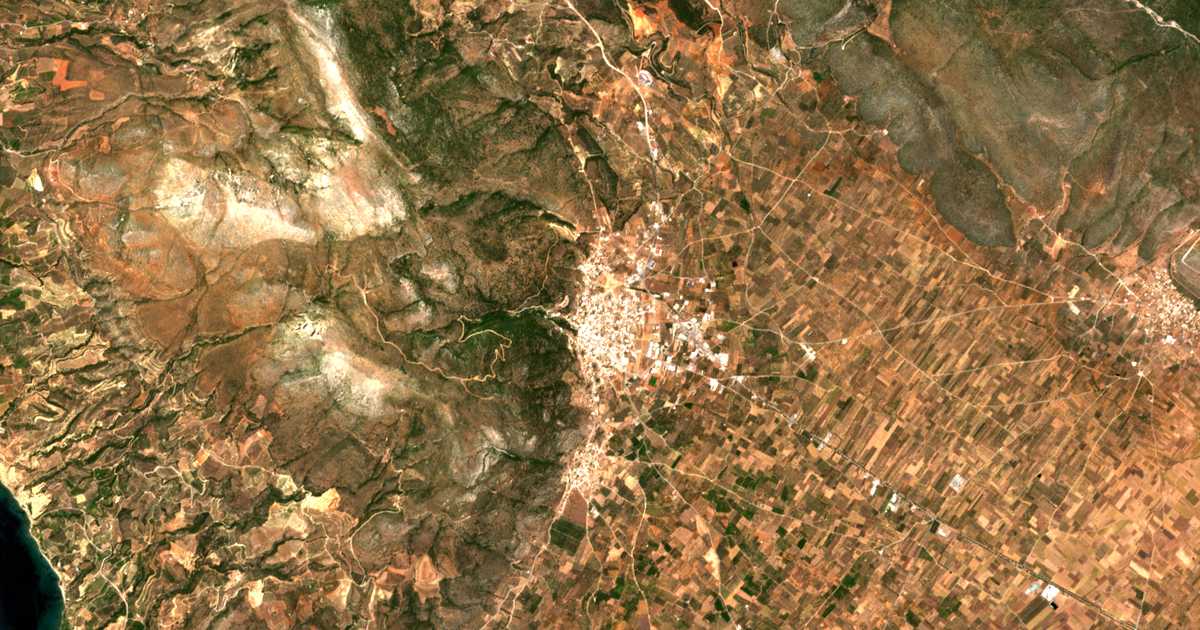 Mapa por satélite de Moláoi