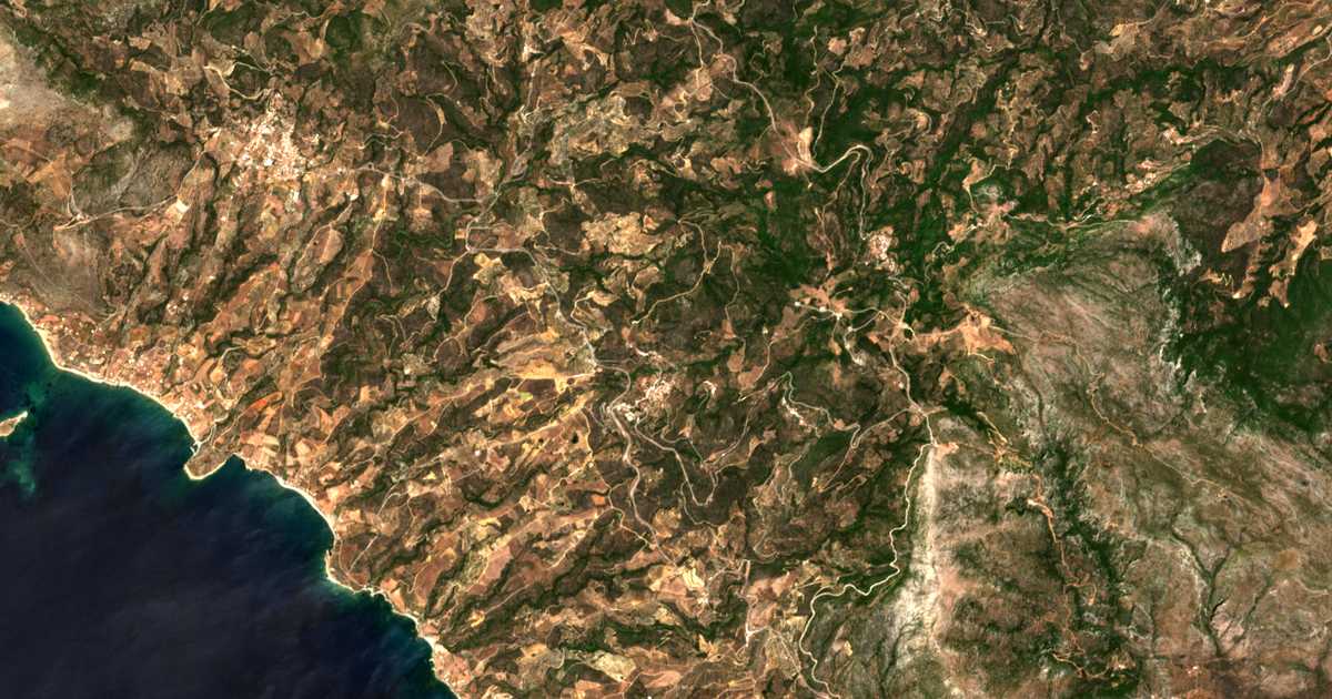 Mapa por satélite de Pantánassa