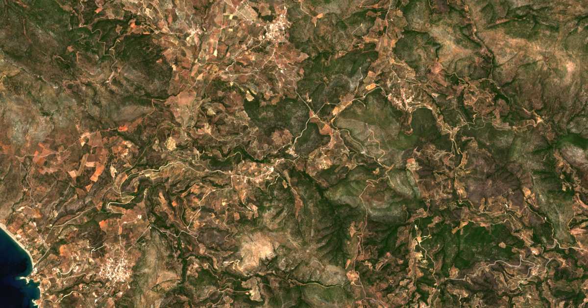 Mapa por satélite de Tálanta