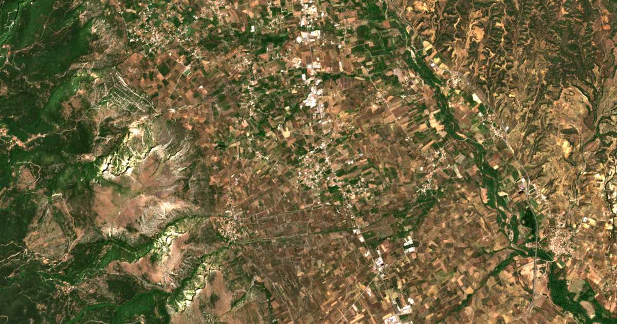 Mapa por satélite de Amiclas
