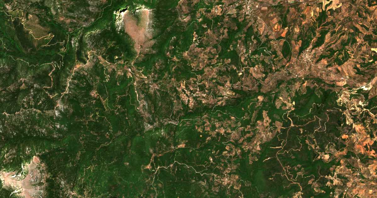 Mapa por satélite de Goránoi