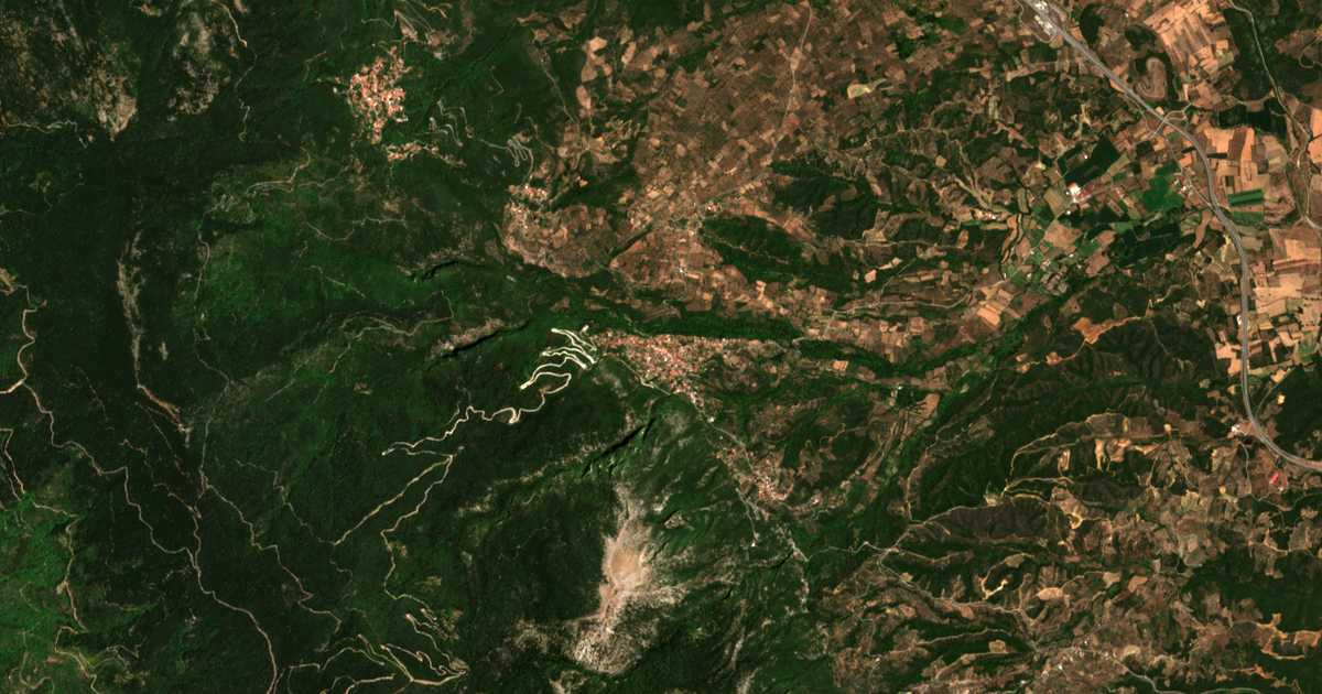 Mapa por satélite de Kastóreion