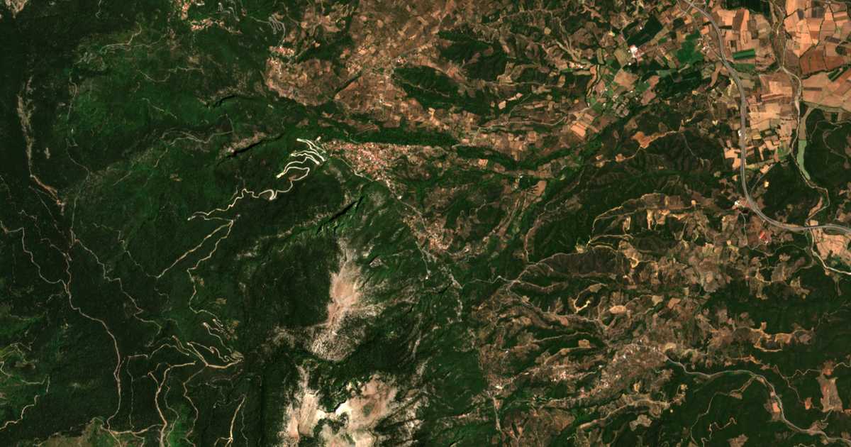 Mapa por satélite de Kastríon