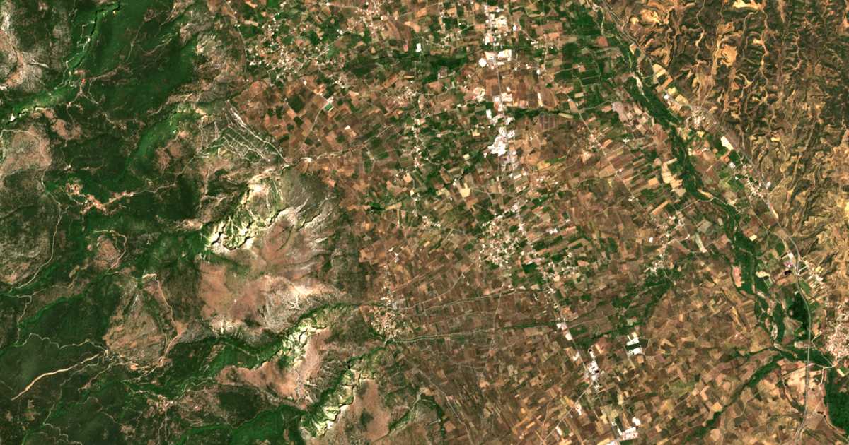 Mapa por satélite de Katsarós
