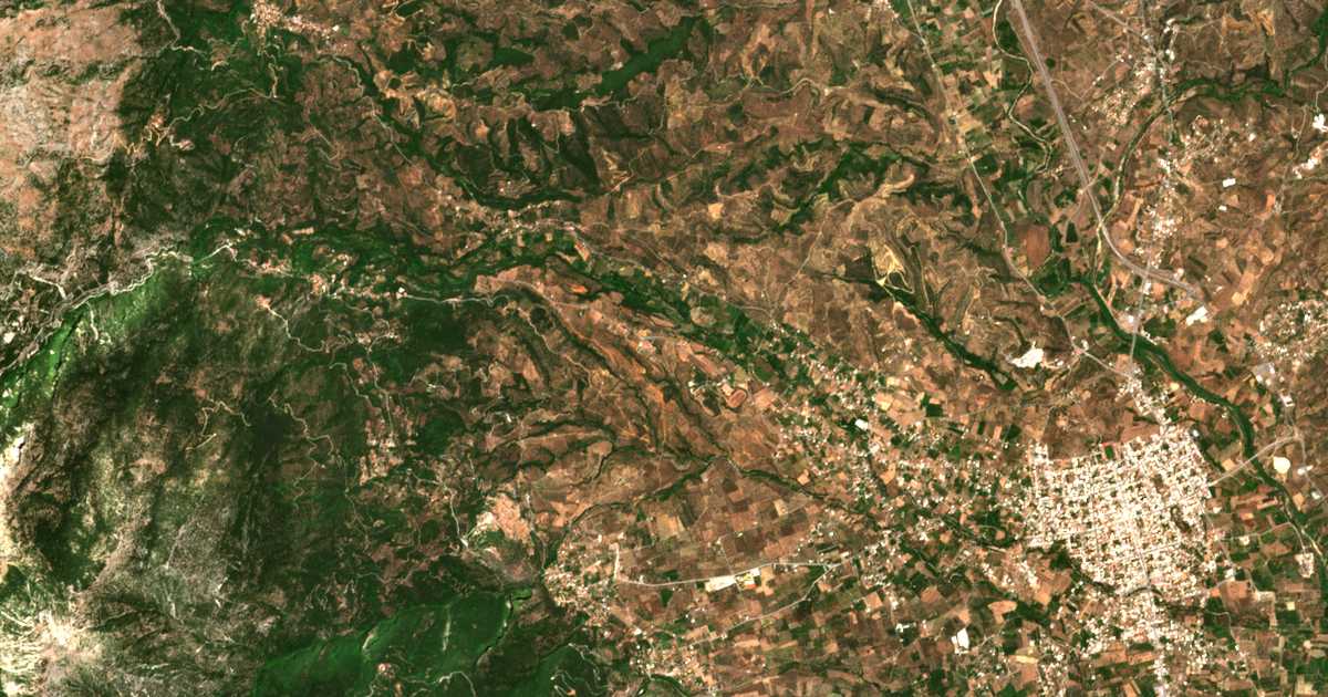 Mapa por satélite de Liapína