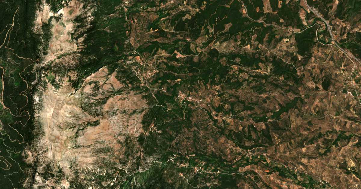 Mapa por satélite de Longástra