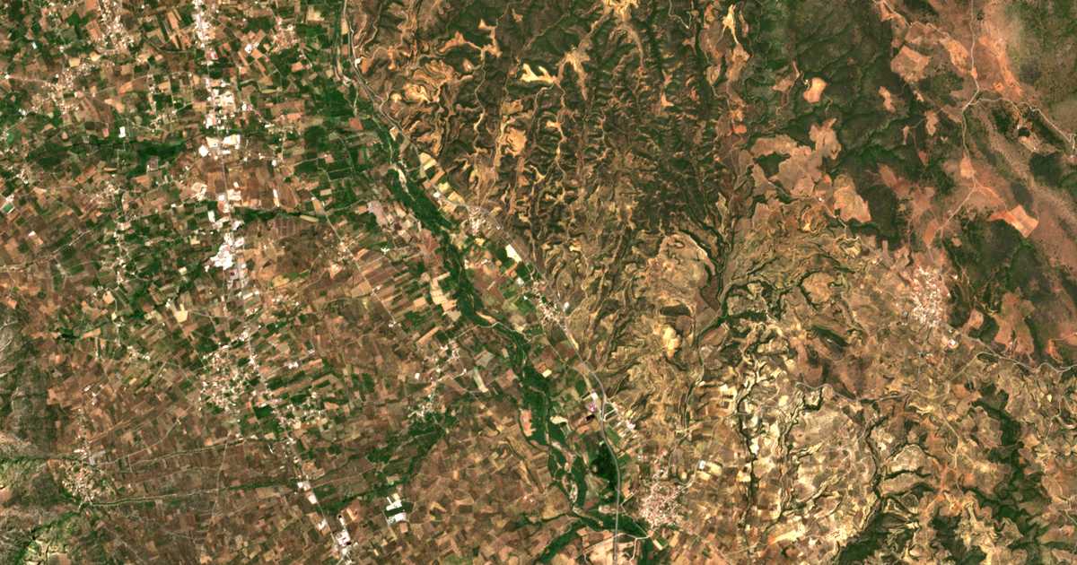 Mapa por satélite de Platána