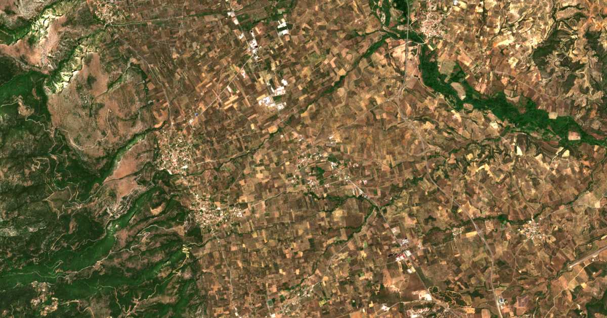 Mapa por satélite de Trapezontí