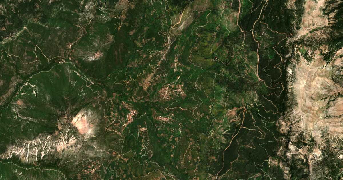 Mapa por satélite de Alagonía