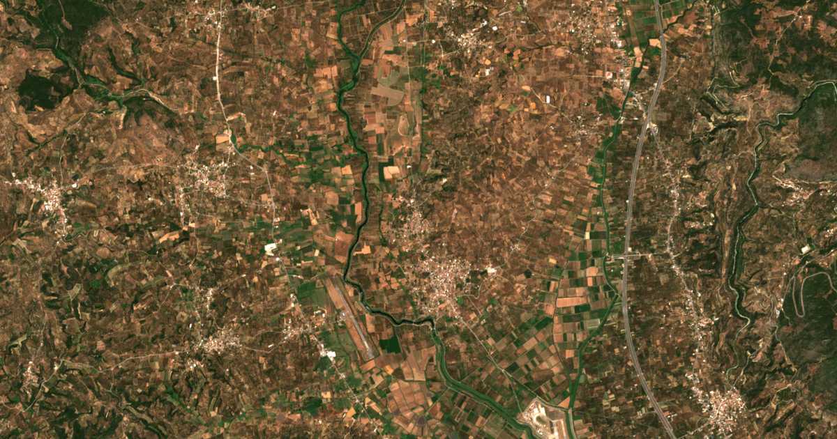 Mapa por satélite de Ámmos