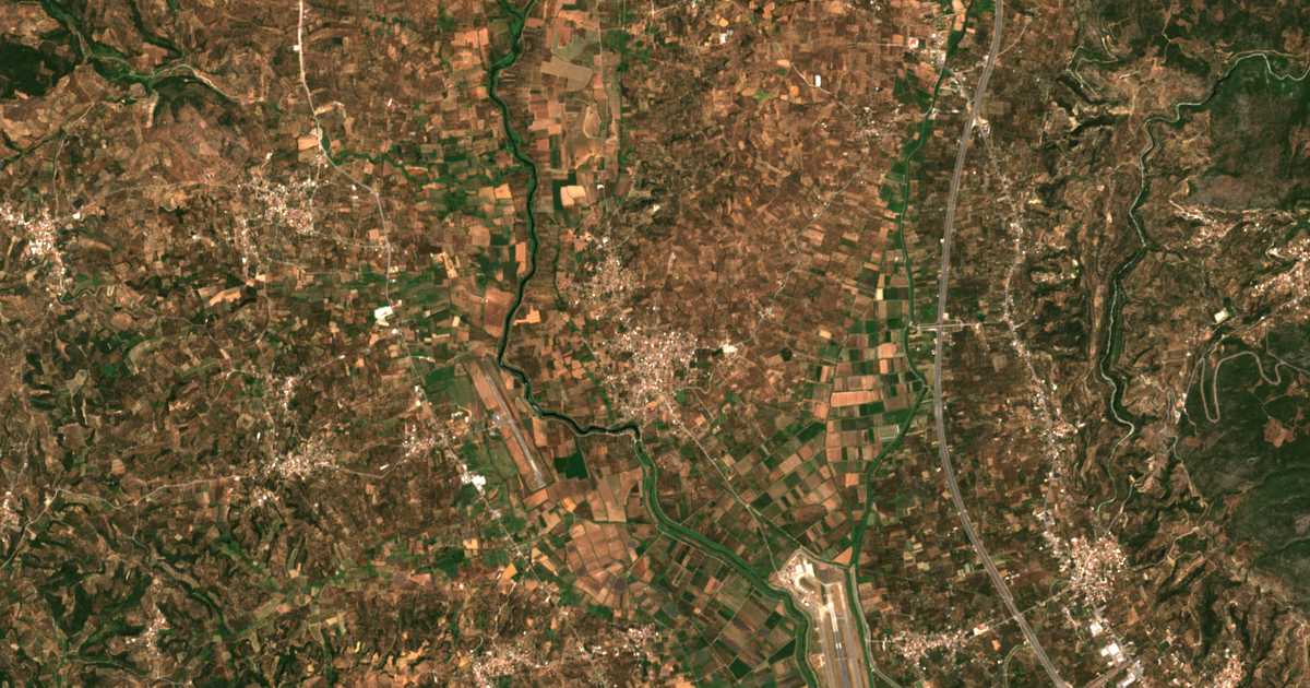 Mapa por satélite de Áris