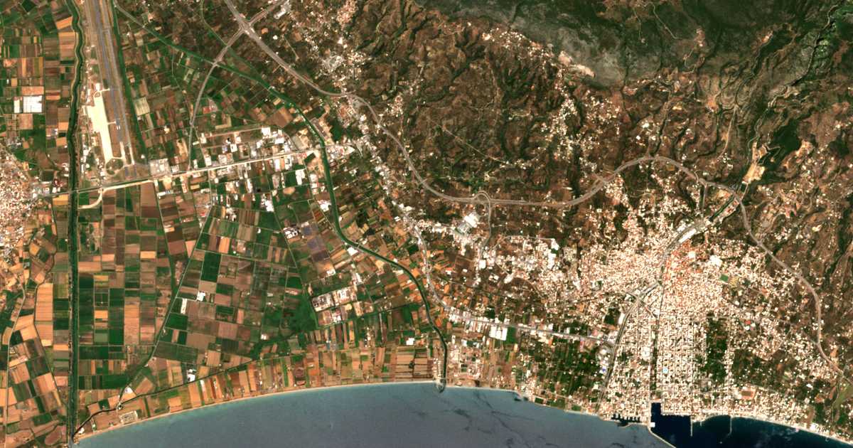 Mapa por satélite de Aspróchoma