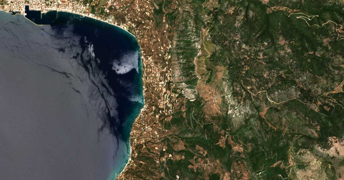 Mapa por satélite de Káto Vérga