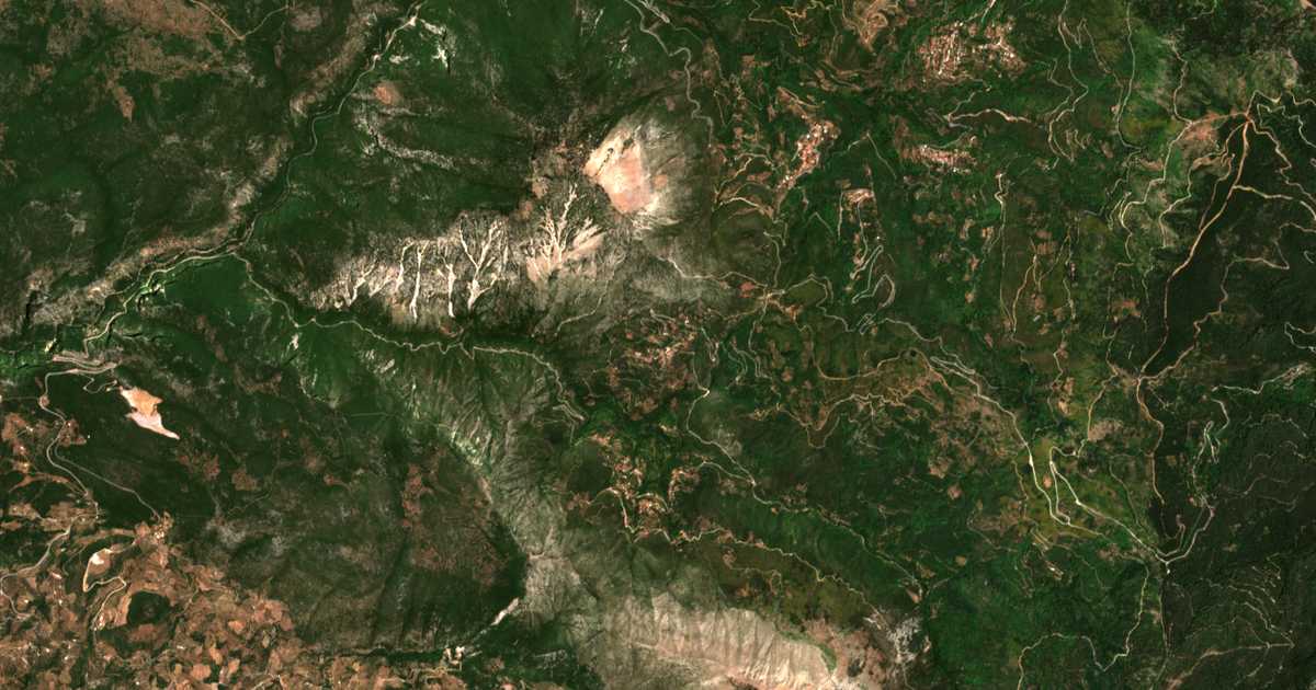 Mapa por satélite de Ladás