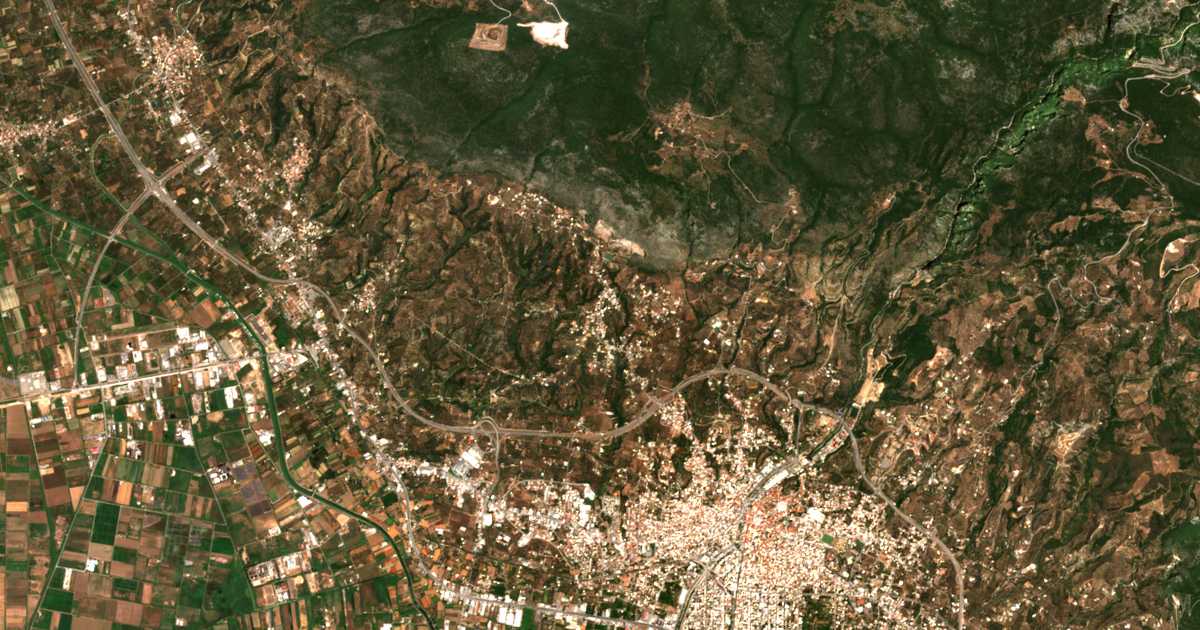 Mapa por satélite de Laíika