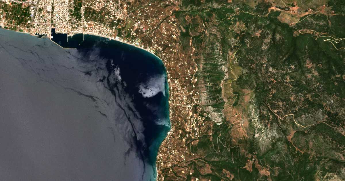 Mapa por satélite de Paralía Vérgas