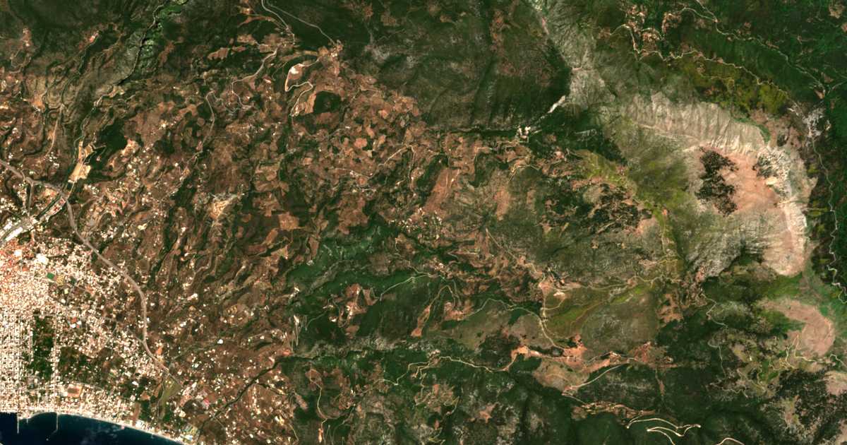 Mapa por satélite de Perivolákia