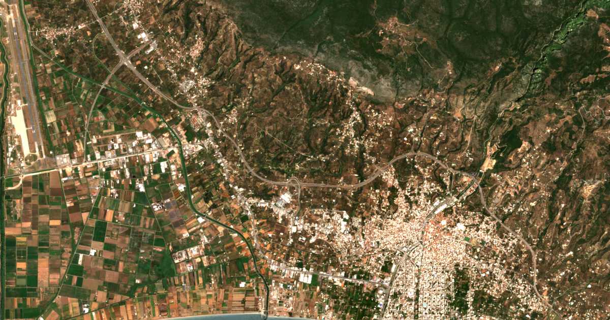 Mapa por satélite de Spitákia