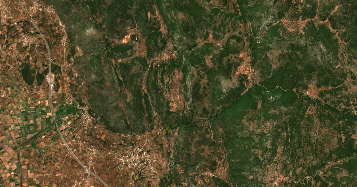 Mapa por satélite de Stamatinón