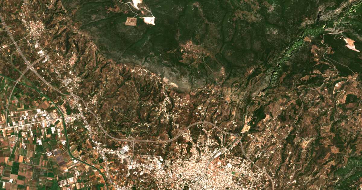 Mapa por satélite de Xerokámpi