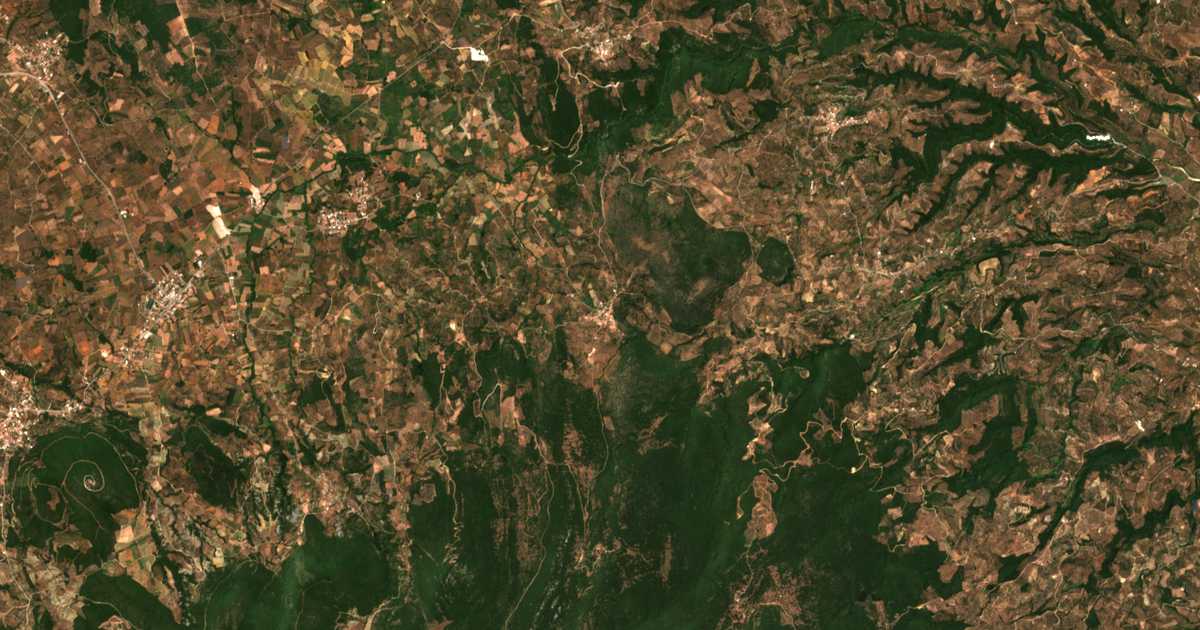 Mapa por satélite de Kalochórion