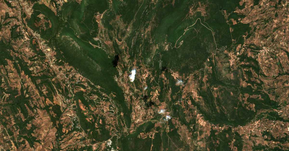 Mapa por satélite de Kókkinon