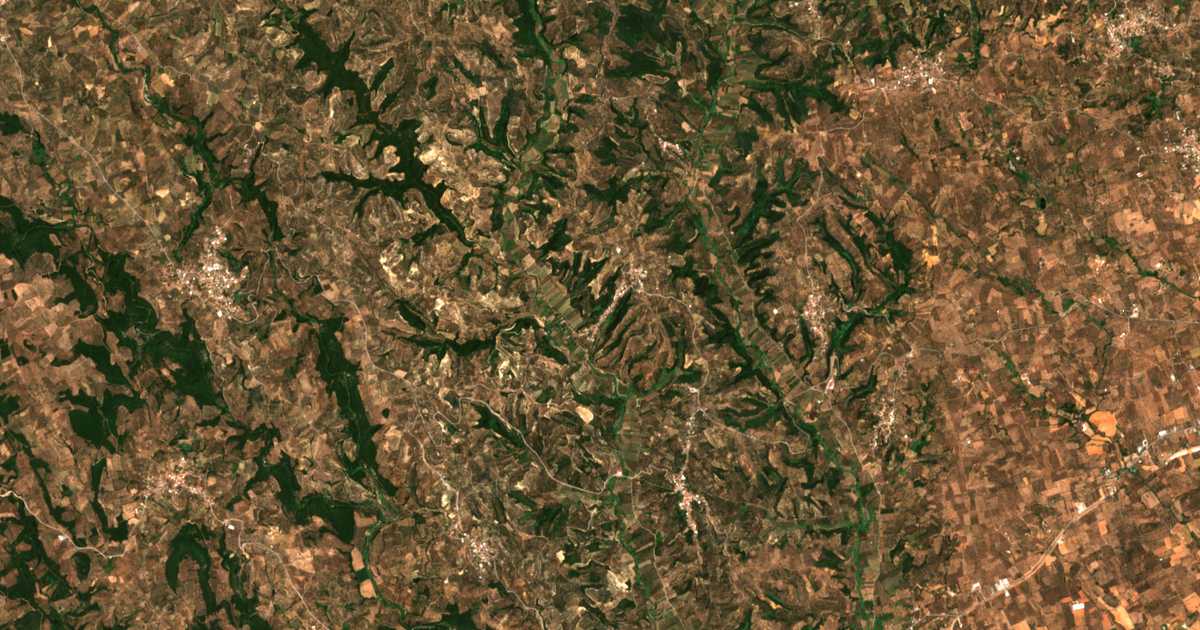 Mapa por satélite de Lefkochóra