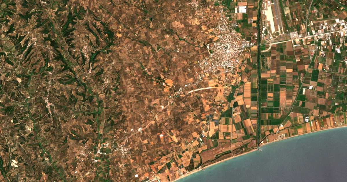Mapa por satélite de Mylonás