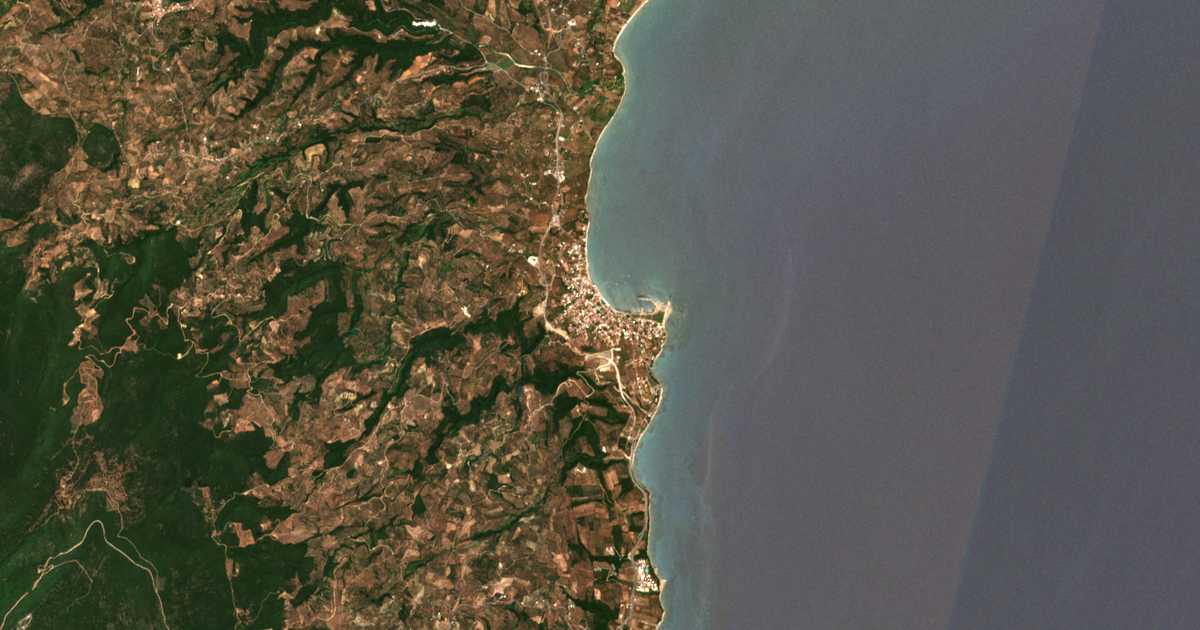 Mapa por satélite de Petalidi