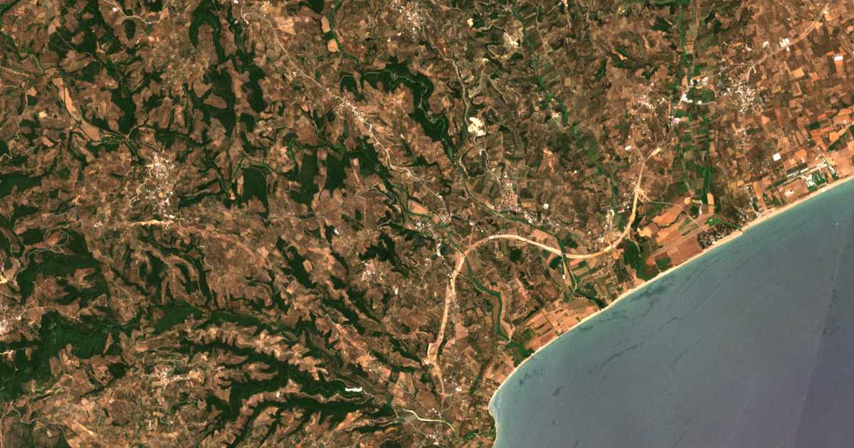 Mapa por satélite de Rizómylos