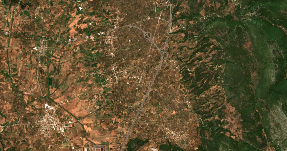 Mapa por satélite de Allagí
