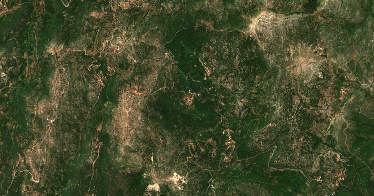Mapa por satélite de Ampelióna
