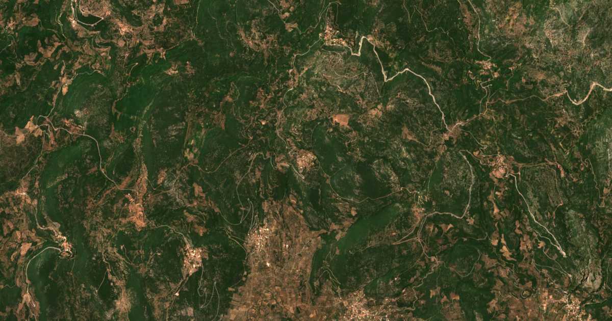 Mapa por satélite de Chalkiás