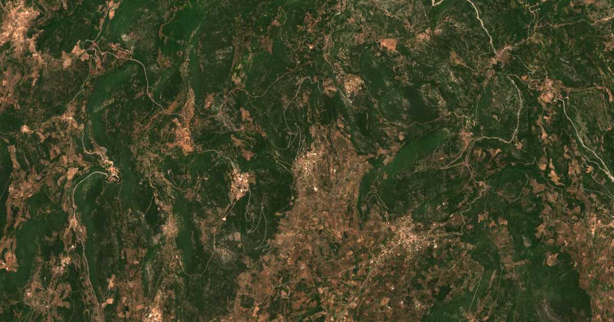 Mapa por satélite de Chrysochórion
