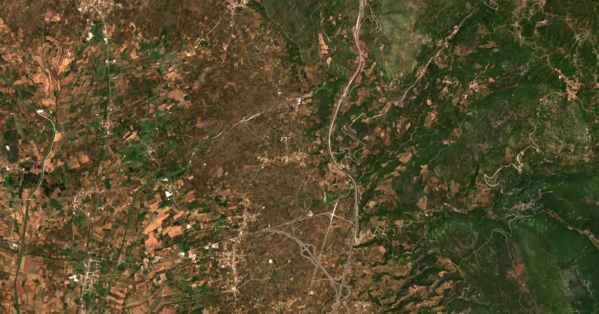 Mapa por satélite de Fília
