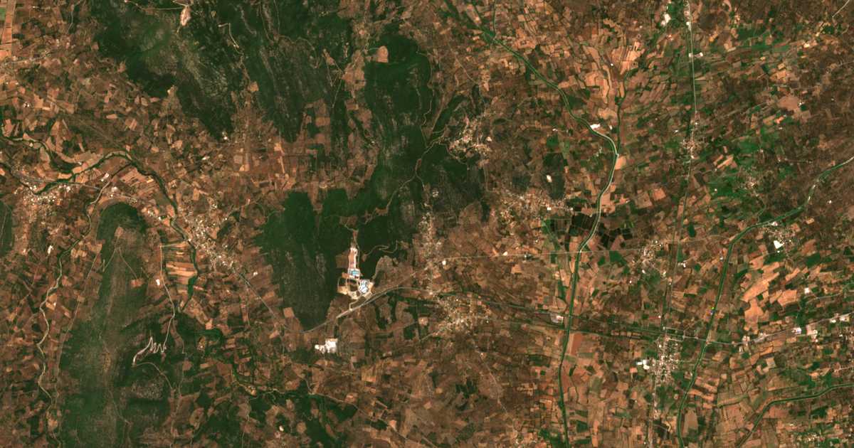 Mapa por satélite de Kallirroi de Mesenia