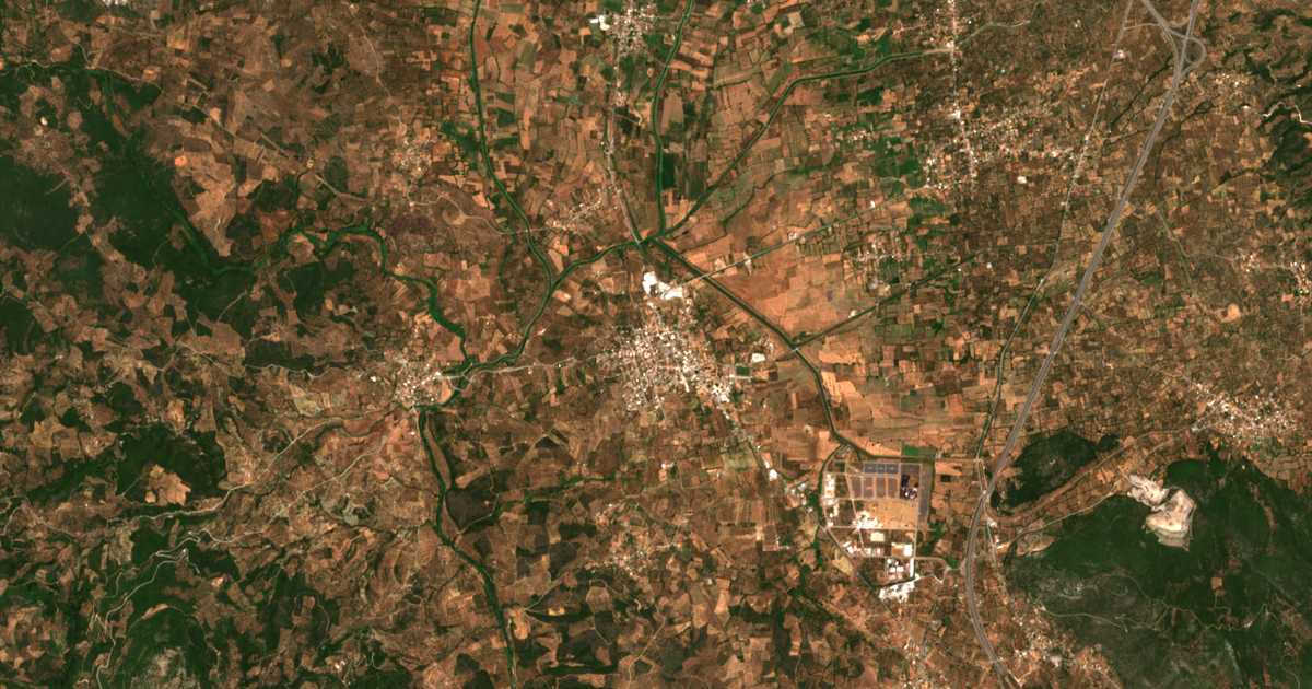 Mapa por satélite de Meligalás