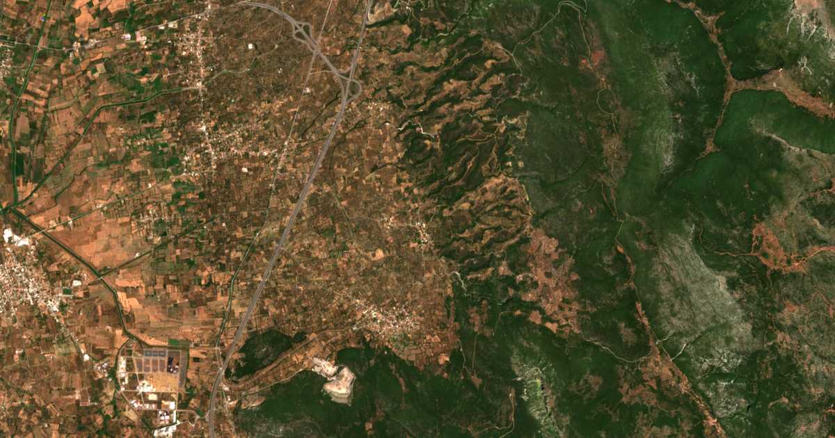 Mapa por satélite de Siámon
